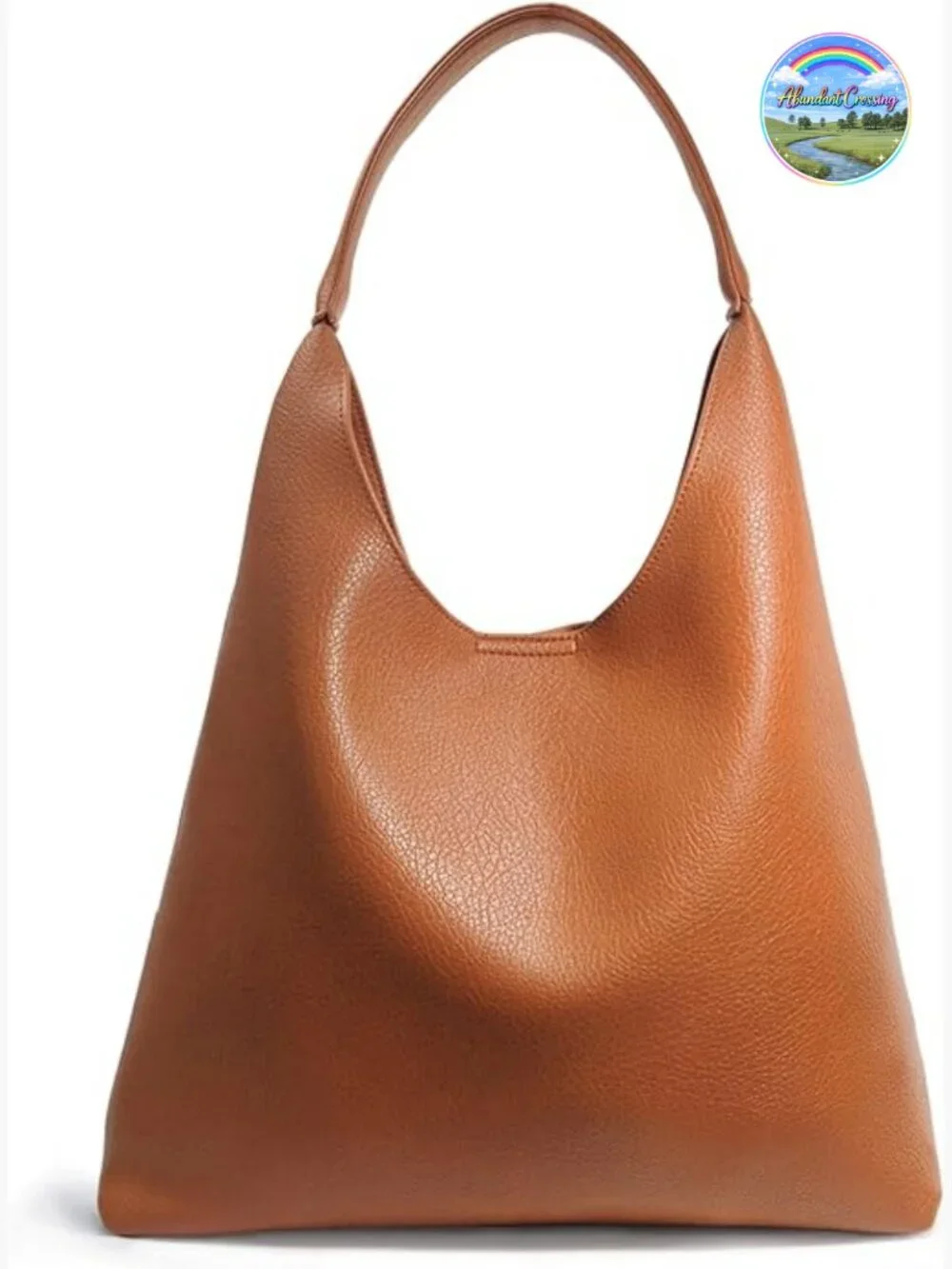 Slouchy Hobo Shoulder Tote Vegan Leather Handbag Purse